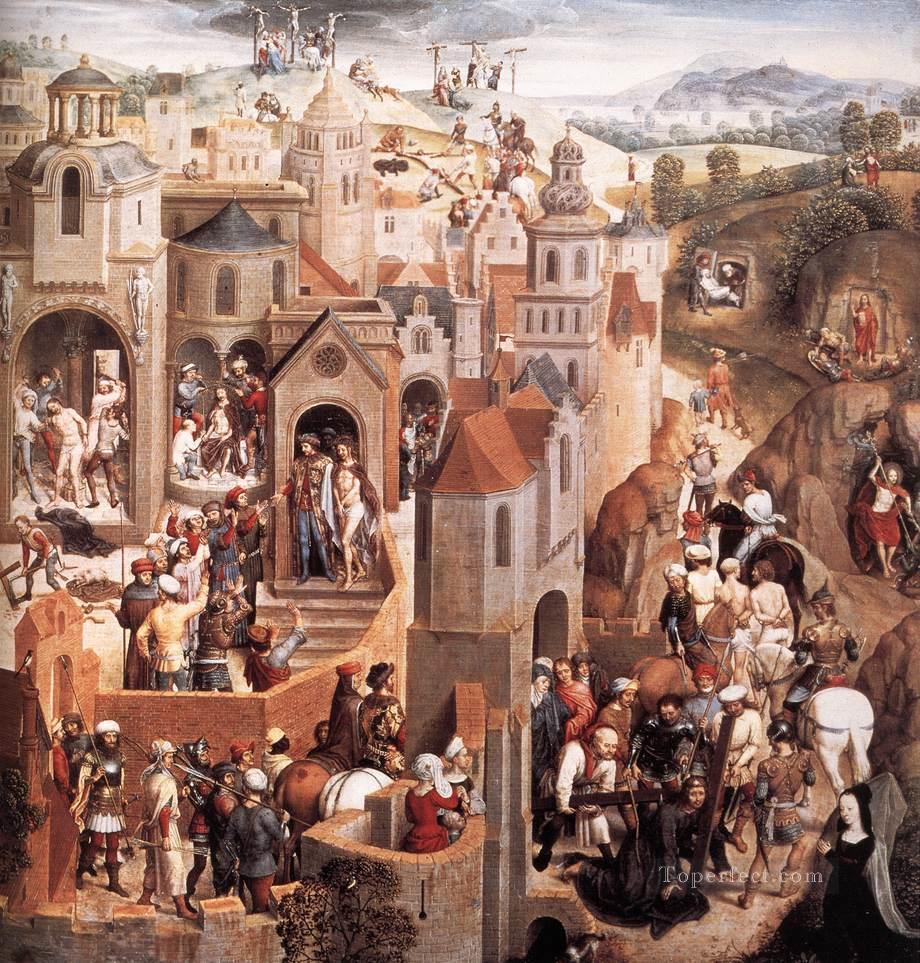 Scenes from the Passion of Christ 1470detail2 religious Hans Memling Oil Paintings